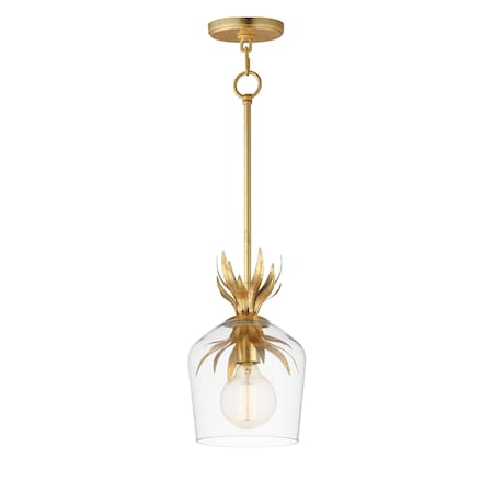 Maxim Lighting Paloma Single Pendant, Gold Leaf 2871GL
